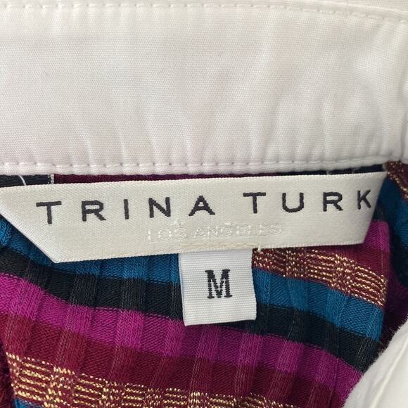 Tina Turk Ribbed Multi colored Colored Top Long Sleeve - Picture 7 of 11